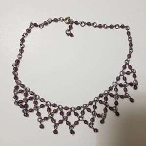Lavender beaded necklace